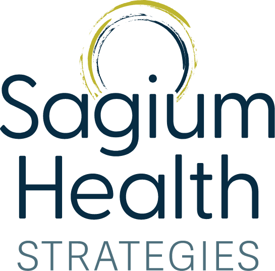 Sagium Health Strategies - stacked logo for Sagium Health Strategies